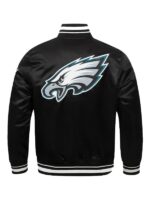 Nick Foles Philadelphia Eagles Black Satin Jacket