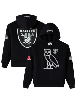 OVO x NFL Las Vegas Raiders Icon Team Black Hoodie - Pullover