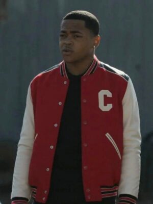 Michael Rainey Jr. Power Book II Ghost S04 Tariq St. Red Bomber Jacket