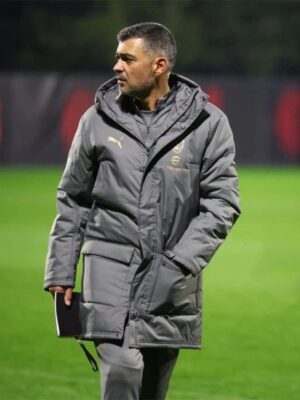 AC Milan Coach Sergio Conceicao Training Winter Puffer Coat