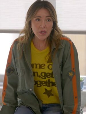 Shrinking Christa Miller Army Shirt Jacket