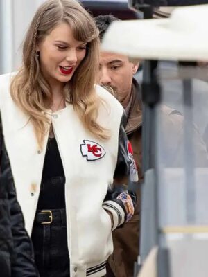 Taylor Swift NFL KC Chiefs Black & White Jacket