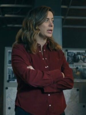 Shop The Crow Girl Eve Myles Maroon Shirt