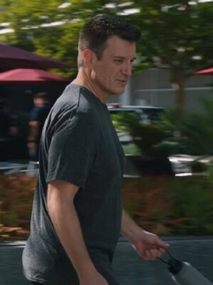 The Rookie S07 Nathan Fillion Grey Shirt