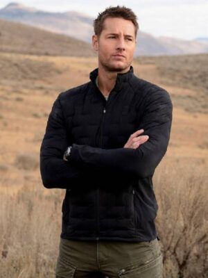 Justin Hartley Tracker TV Series Colter Shaw Black Jacket