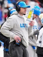 Ben Johnson Detroit Lions Grey Sideline Hoodie