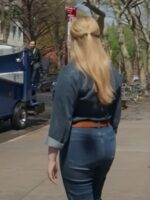 Kinda Pregnant Amy Schumer Blue Denim Suit