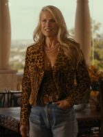 Landman Ali Larter Leopard Print Leather Jacket