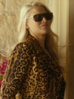 Landman Ali Larter Leopard Printed Leather Jacket