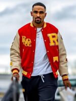 Philadelphia Eagles Jalen Hurts Rhude Bull Red & White Jacket