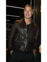 Rob Pelinka 2025 Black Bomber Jacket