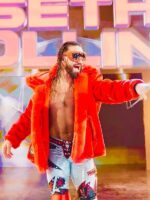 Monday Night Raw Seth Rollins Red Fur Jacket