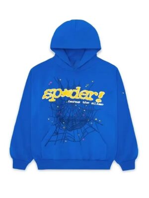 Sp5der TC Marina Blue Fleece Pullover Unisex Hoodie