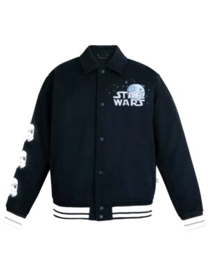 Will Gay Star Wars Artist Series Blue Wool Varsity Jacket