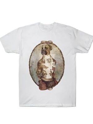 Baylen Out Loud Colin Dooley Boxer Dog Printed T-Shirt