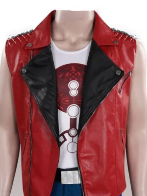 Thor Love and Thunder Chris Red Leather Vest