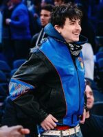 Timothée Chalamet Vintage New York Knicks Leather Jacket