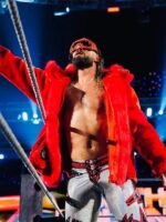 WWE Raw Seth Rollins Fur Red Jacket on sale