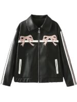 Carla Gonzalez WWE NXT 2025 Black Leather Jacket