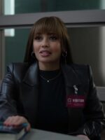 Wild Cards S2 Vanessa Morgan Leather Blazer