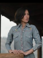 TV Series Yellowstone S05 Dutton Embroidered Floral Shirt