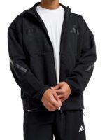 Newcastle United FC 2025 Black Hooded Zipper Jacket