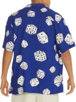 90 Day The Last Resort S02 Biniyam Blue Dice Print Short Sleeves Shirt
