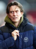 Brentford Premier League Thomas Frank Blue Puffer Jacket