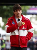 F1 Grand Prix Of Australia Charles Leclerc Red & White Ferrari Jacket