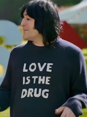 Noel Fielding Love Is The Drug Black Sweater