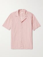 The White Lotus S03 Sam Nivola Pink Striped Shirt