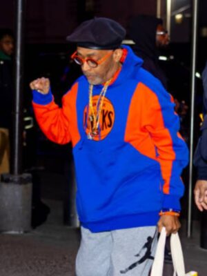 MSG Knicks Spike Lee Blue and Orange Hoodie