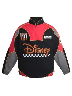 Disney Land Mickey Mouse Motor Club Racing Bomber Jacket