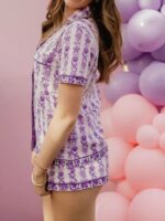 Pink Palm Pink Blush Bay Pajamas in purple