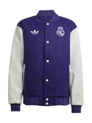 Recreated - Real Madrid Purple And White Chinese Nw Year Bomber Jacket