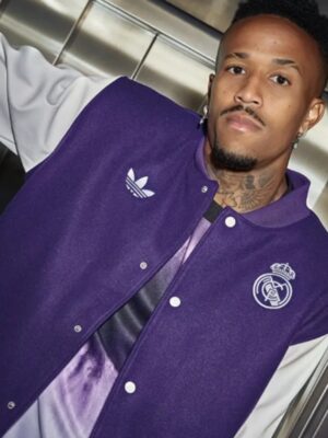 Recreated - Real Madrid Purple And White Chinese Nw Year Bomber Jacket