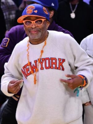 New York Knicks Spike Lee Grey Sweatshirt