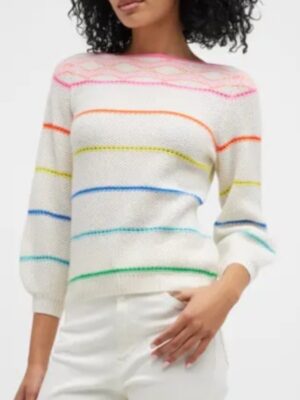 Maddie Townsend Sweet Magnolias S04 JoAnna Garcia Swisher Rainbow Striped Sweater