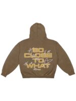 Tate McRae Stars Brown Pullover Fleece Hoodie