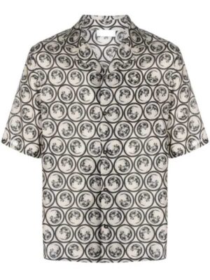 The White Lotus S03 Arnas Fedaravičius Moon Printed Shirt