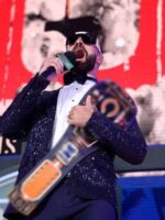 Seth Rollins 2025 NFL Draft Navy Blue Sequin Blazer