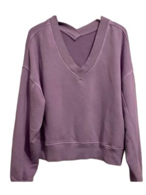 North Of North Anna Lambe Purple V-Neck Sweater