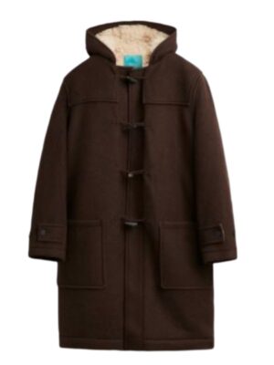Tv-Series Anna Lambe North of North 2025 Siaja Brown Wool Shearling-Lined Coat