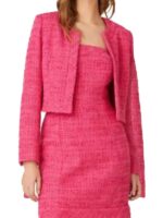 The Residence 2025 Eliza Coupe Pink Collarless Crop Jacket