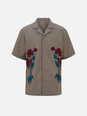 Fabian The White Lotus S03 Christian Friedel Floral Embroidered Hawaiian Shirt