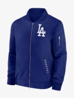 Los Angeles Dodgers Dugout Bomber Blue Zip-up Jacket