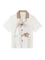 Mook The White Lotus S03 Lalisa Manobal Monkey Print Short-Shirt