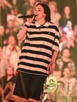 Billie Eilish Avicii Arena 2025 Striped Shirt