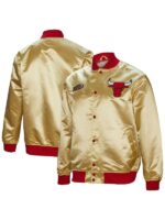 Chicago Bulls Golden Satin Jacket