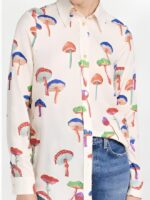 Gail Simmons Mushroom Printed White Shirt